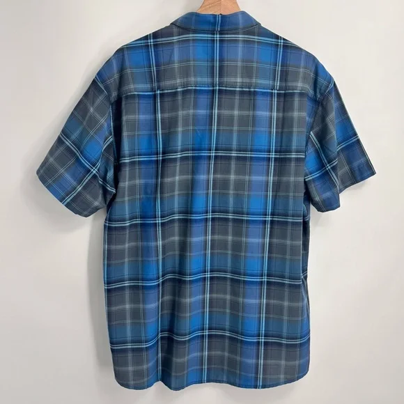 KUHL Styk Short sleeve plaid shirt collared mens XL gorpcore hiking outdoor - Picture 3 of 9